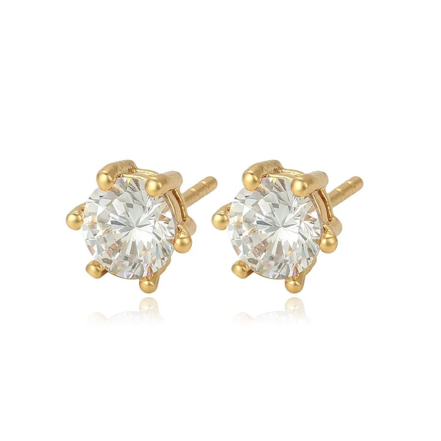Gold diamond stud