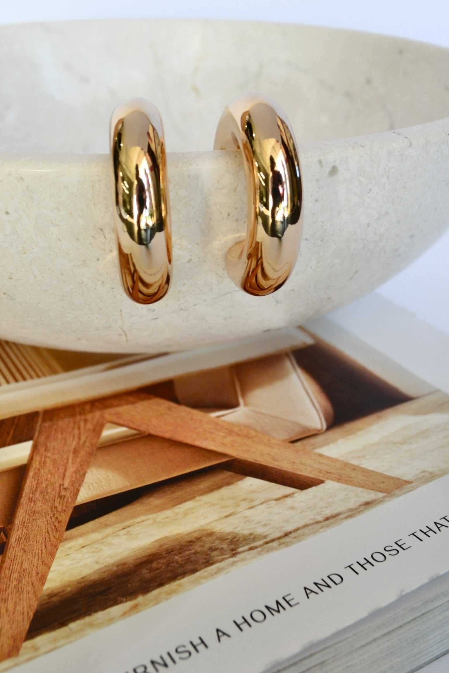 Chunky Gold Hoop
