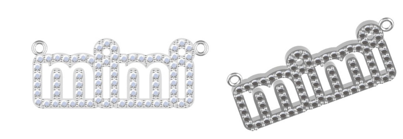 Dainty name necklace