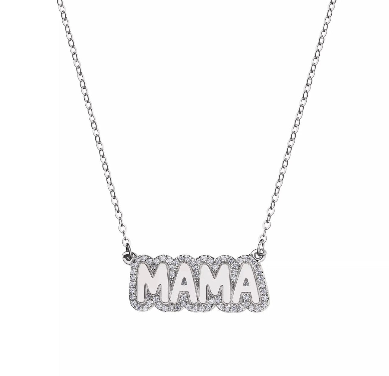 Diamond plate necklace
