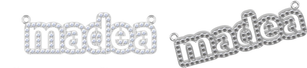 Dainty name necklace