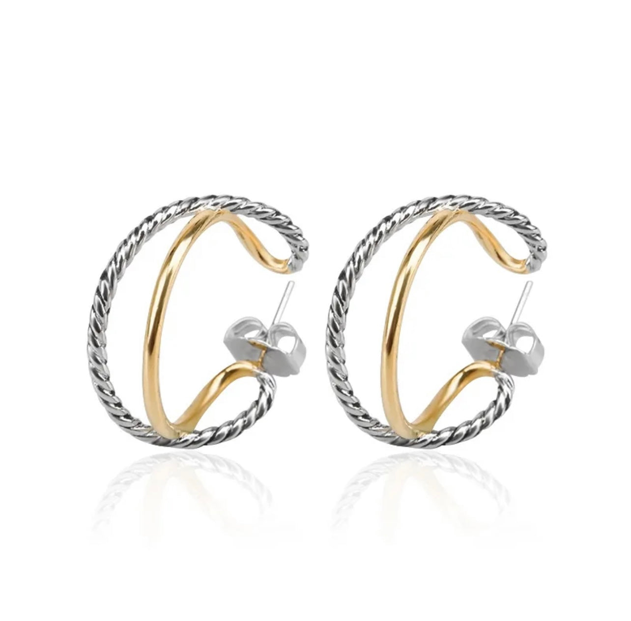 Gold cable hoops