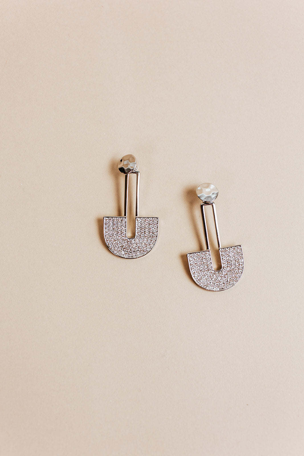 golden hour earring | silver