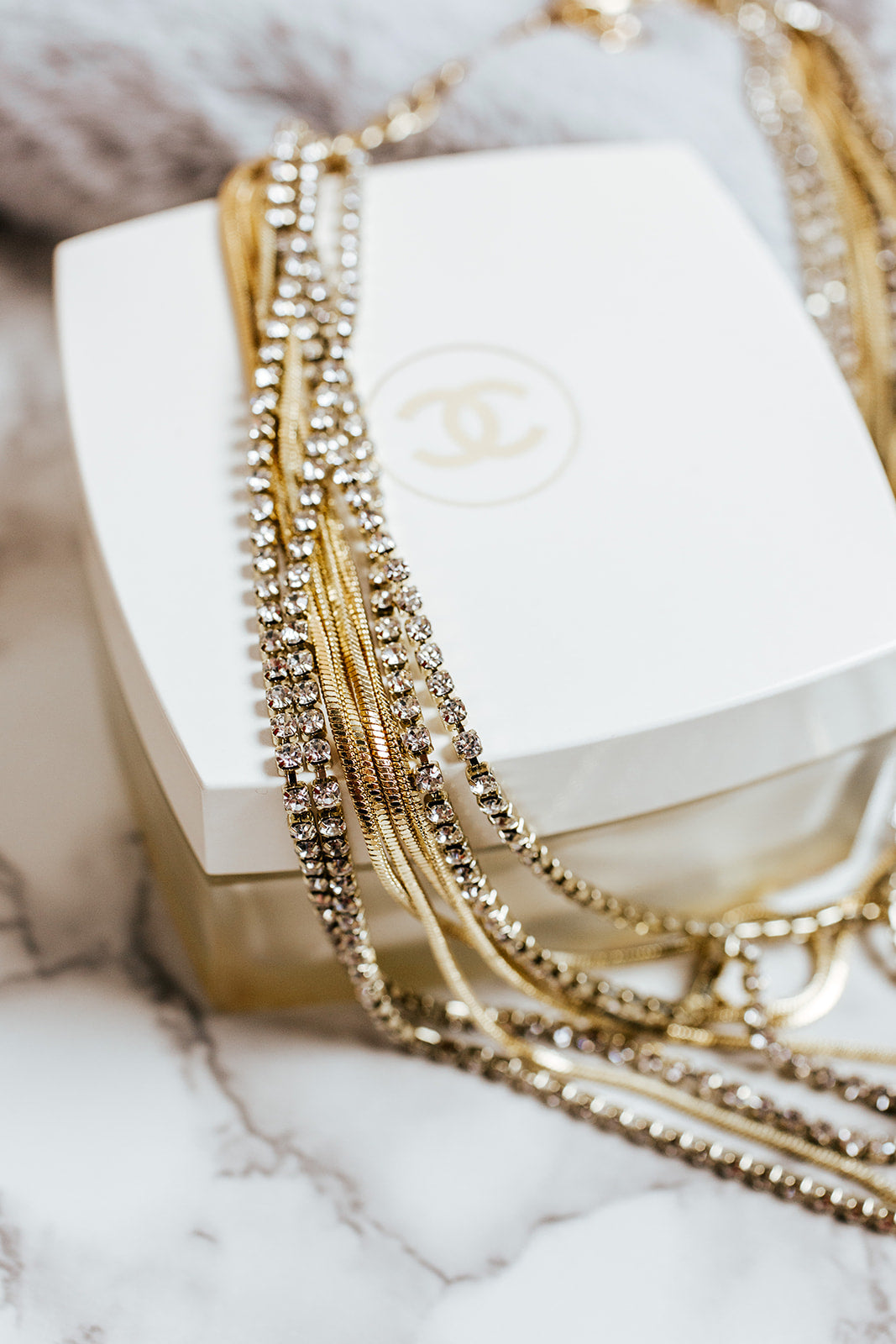 gemma layered necklace | gold