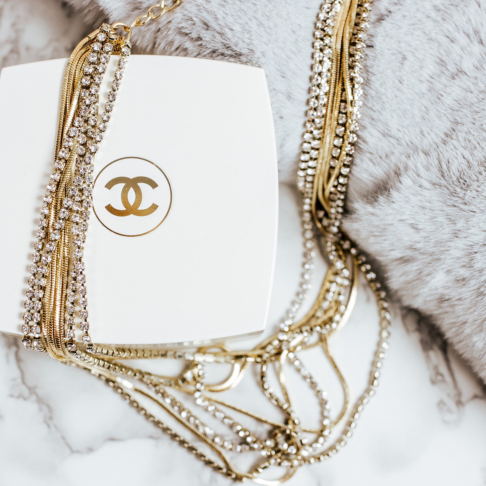 gemma layered necklace | gold