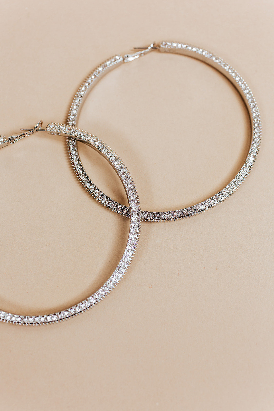 glam hoops | silver