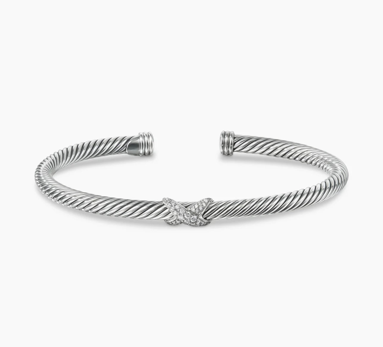 X diamond cable bracelet