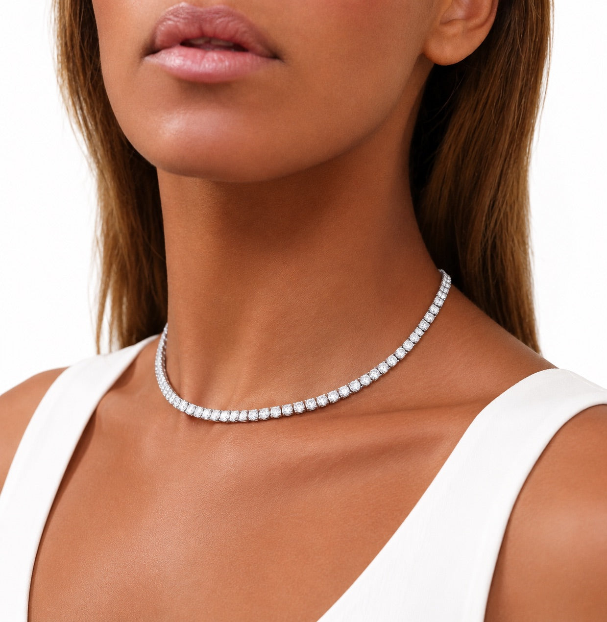 Gentry Tennis Necklace