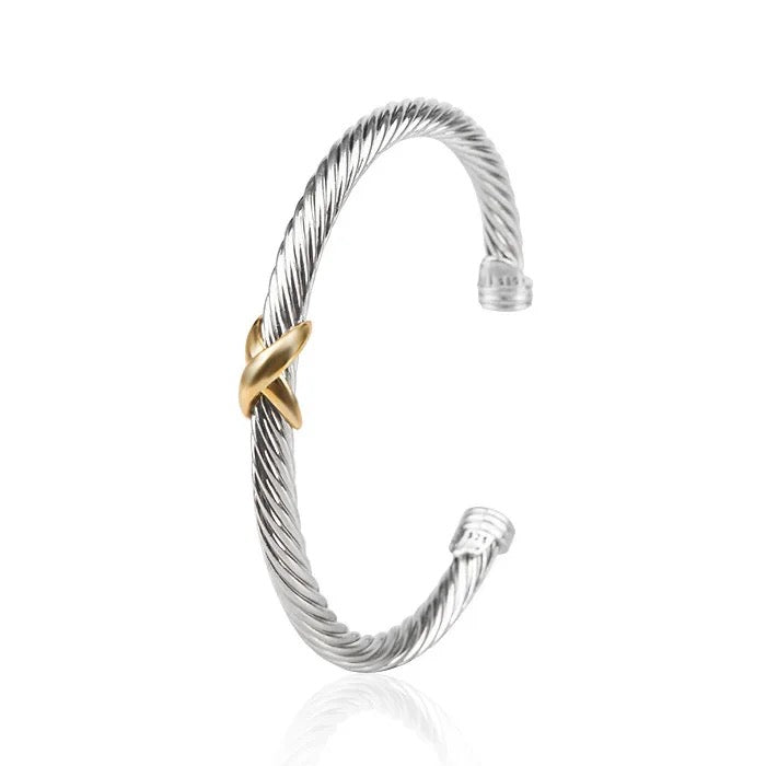 X cable bracelet