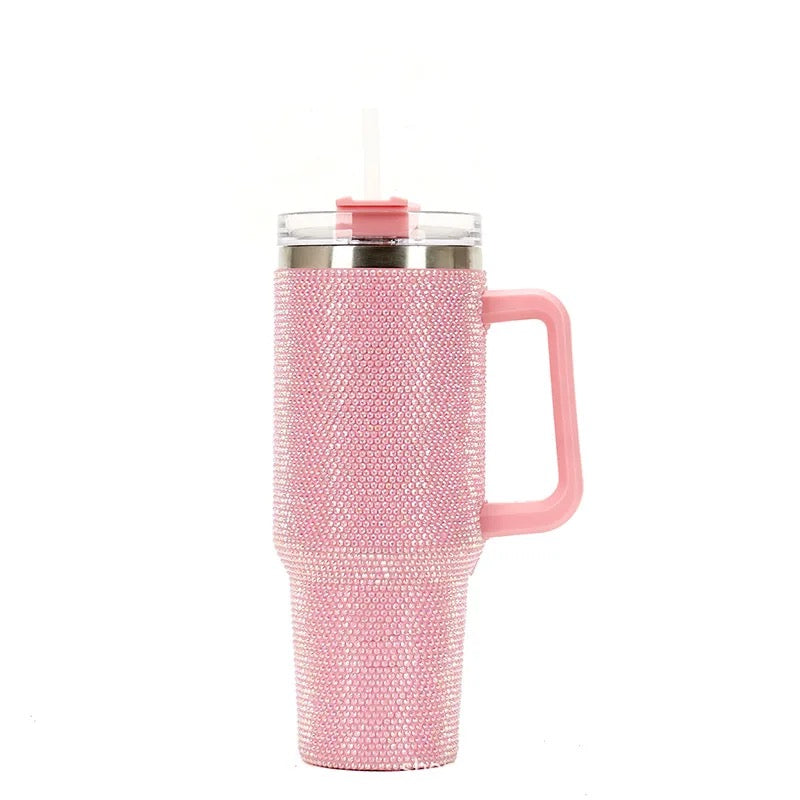 Pink bling cup
