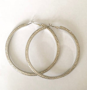 glam hoops | silver