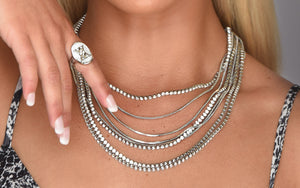 gemma layered necklace | gold
