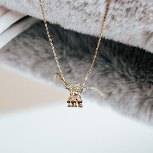 WM necklace | gold