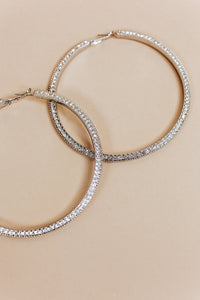 glam hoops | silver